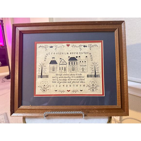 Folk Art Papercut – “Through Wisdom a Home is Built” – Designs with Scissors - Picture 1 of 7
